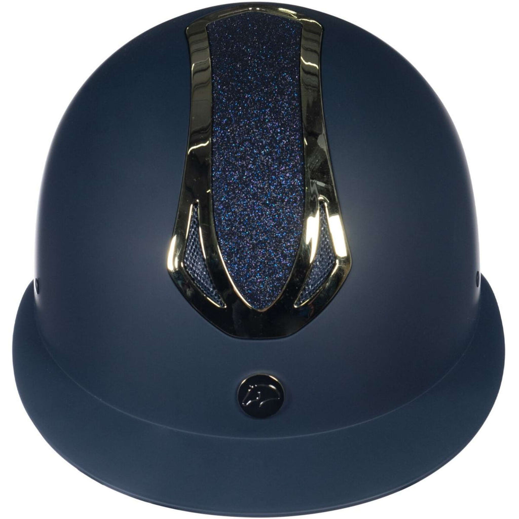 HKM Casco Illusion Azul oscuro/Oro