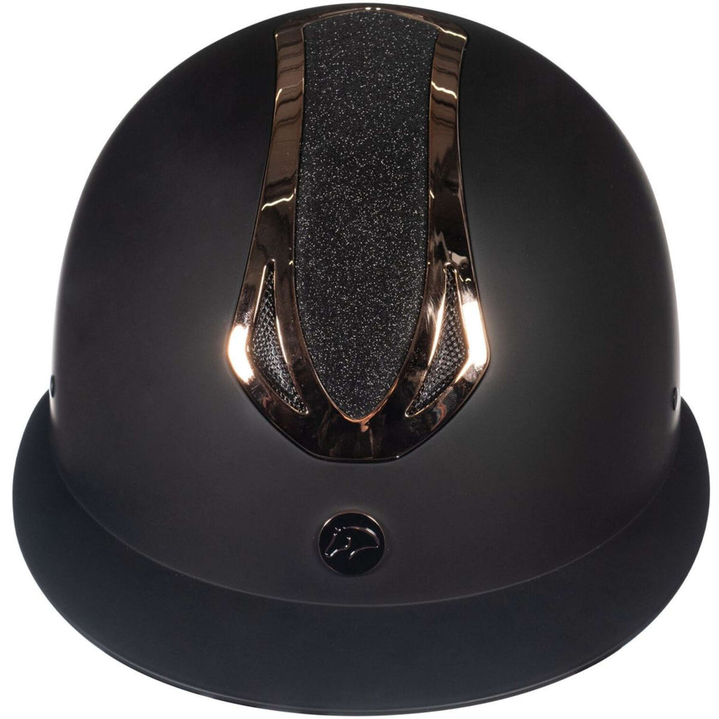 HKM Casco Illusion Negro/Oro rosa