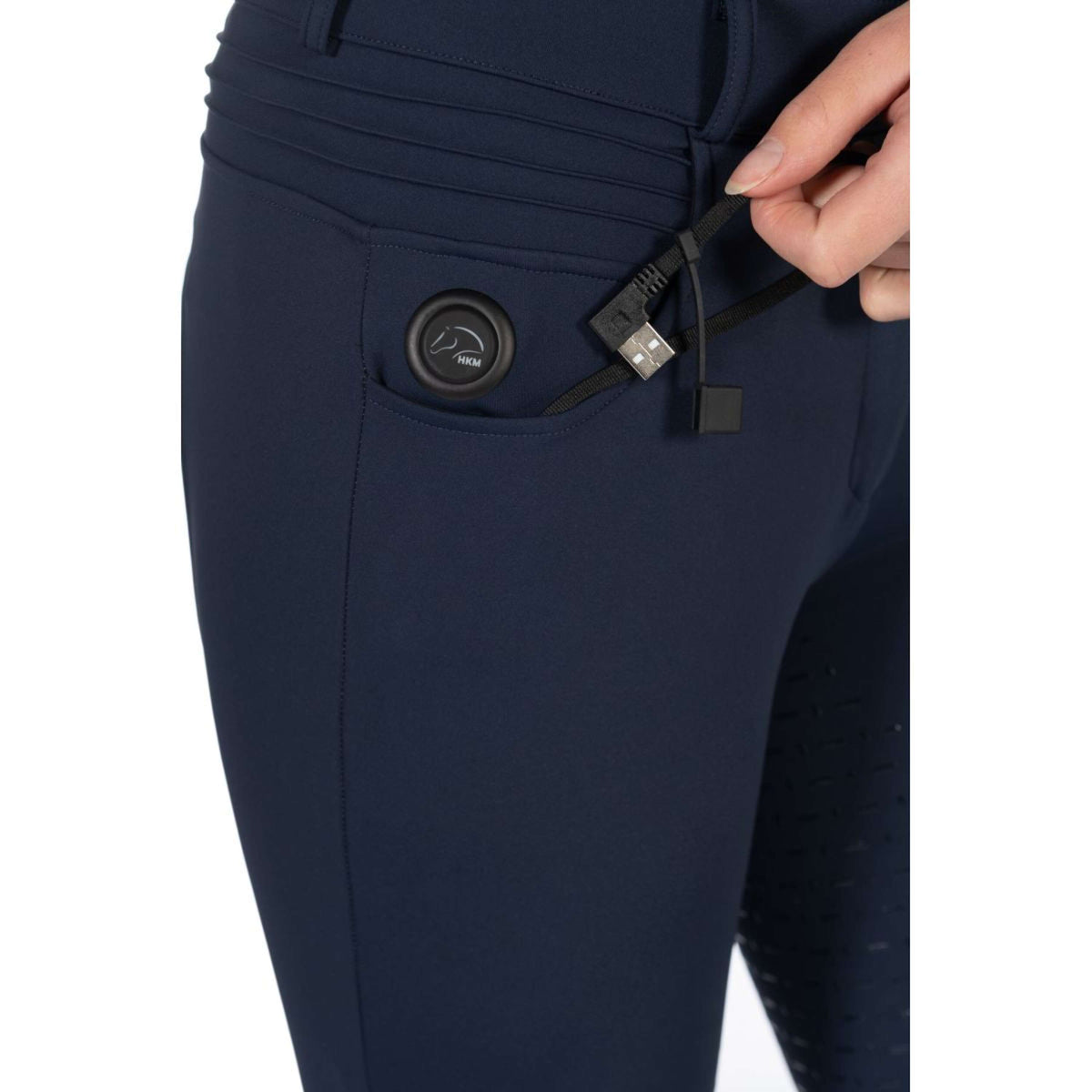 HKM Pantalones Comfort Full Grip Azul oscuro