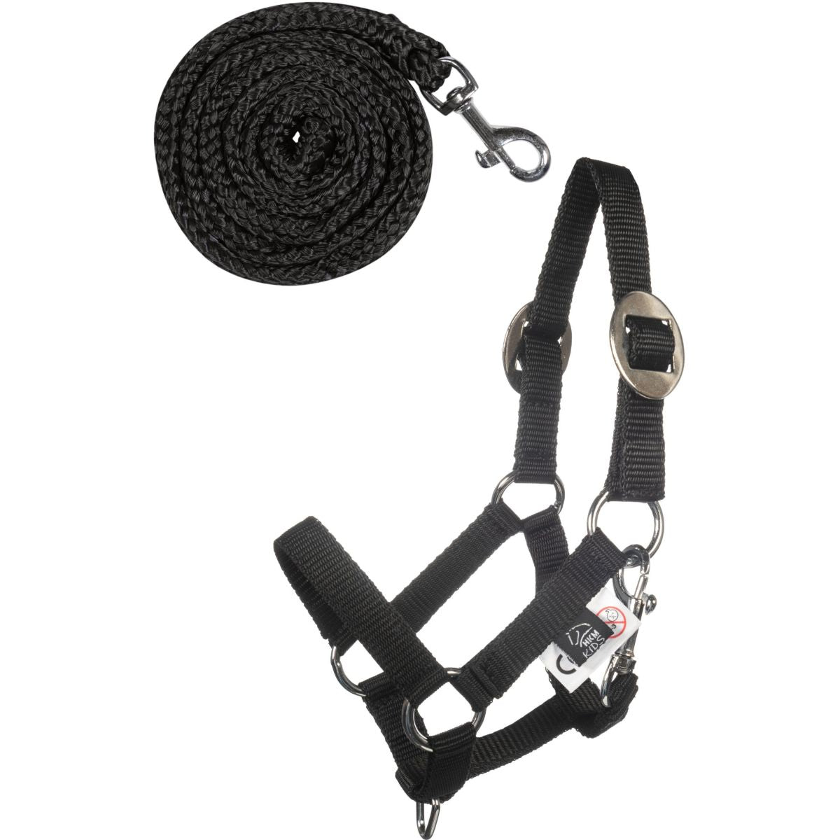 HKM Juego de Cabestro Hobby Horsing Negro