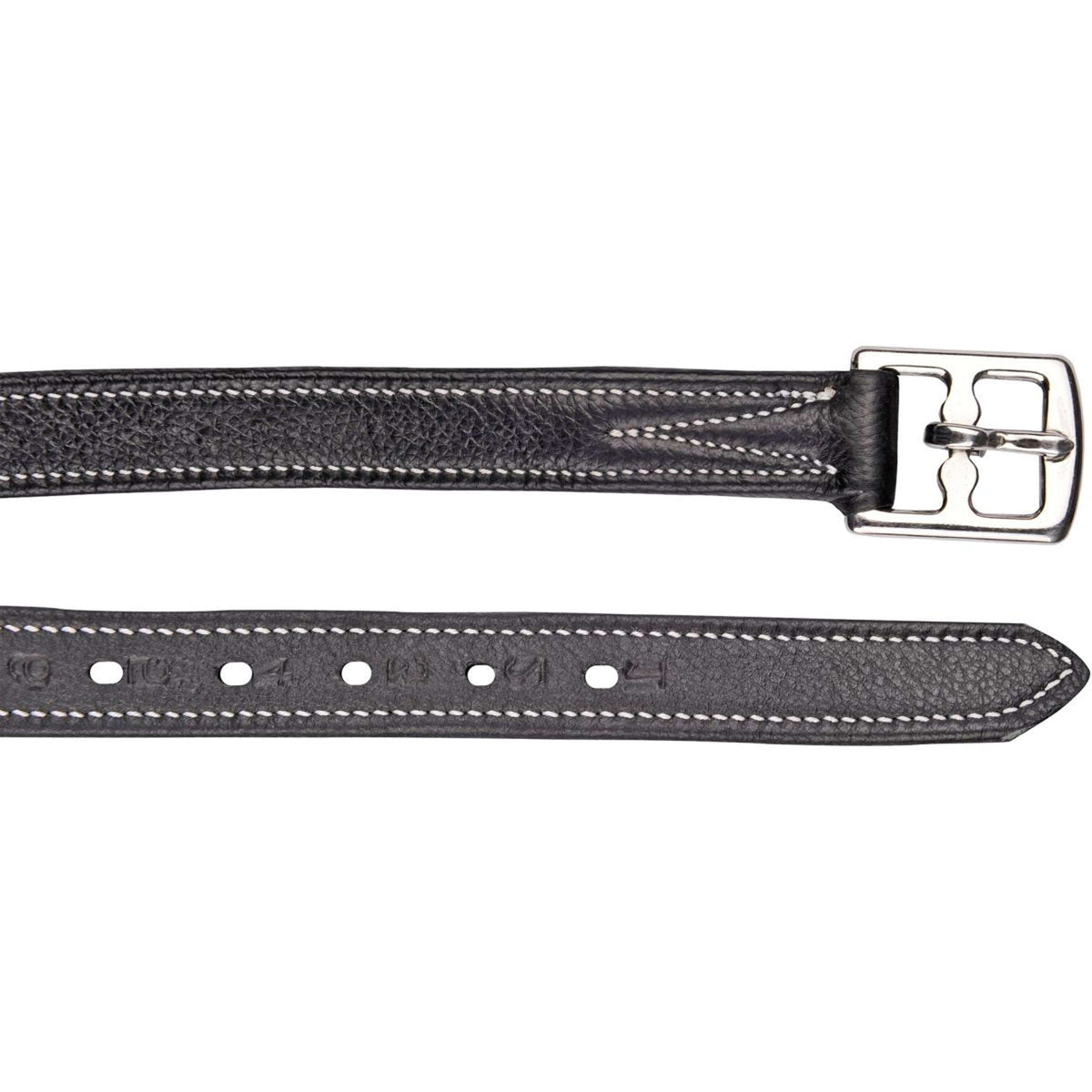 HKM Correas de estribo Flexi Negro