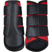 HKM Botas para tendones Breath Rojo/Negro