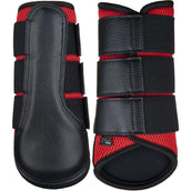 HKM Botas para tendones Breath Rojo/Negro