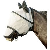 HKM Máscara para Moscas con Protección Nasal Desmontable Plata/Negro
