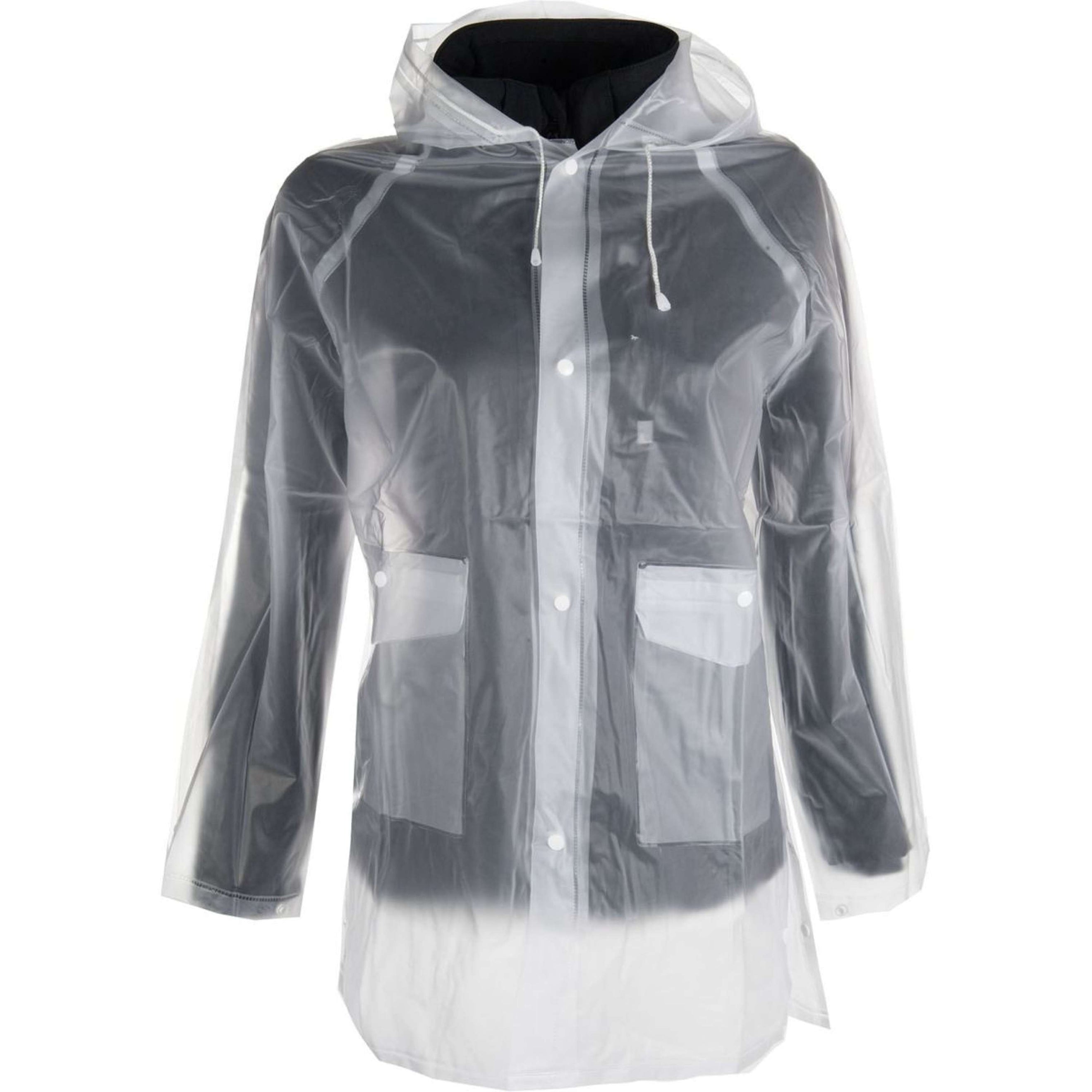 HKM Abrigo de lluvia Transparente