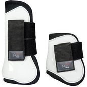 HKM Protectores de Tendones y Botines de Menudillo Genua Set Blanco/Negro