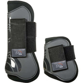 HKM Protectores de Tendones y Botines de Menudillo Genua Set Gris/Negro