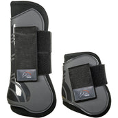 HKM Protectores de Tendones y Botines de Menudillo Genua Set Gris/Negro