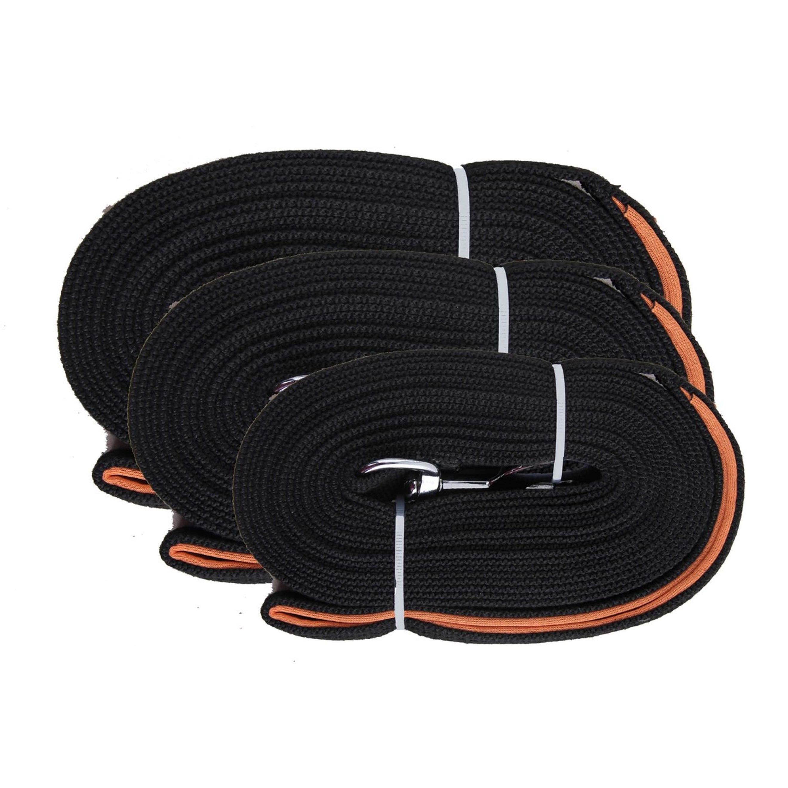 Pawise Flat Leash with Loop Negro Pawise Flat Leash with Loop Negro