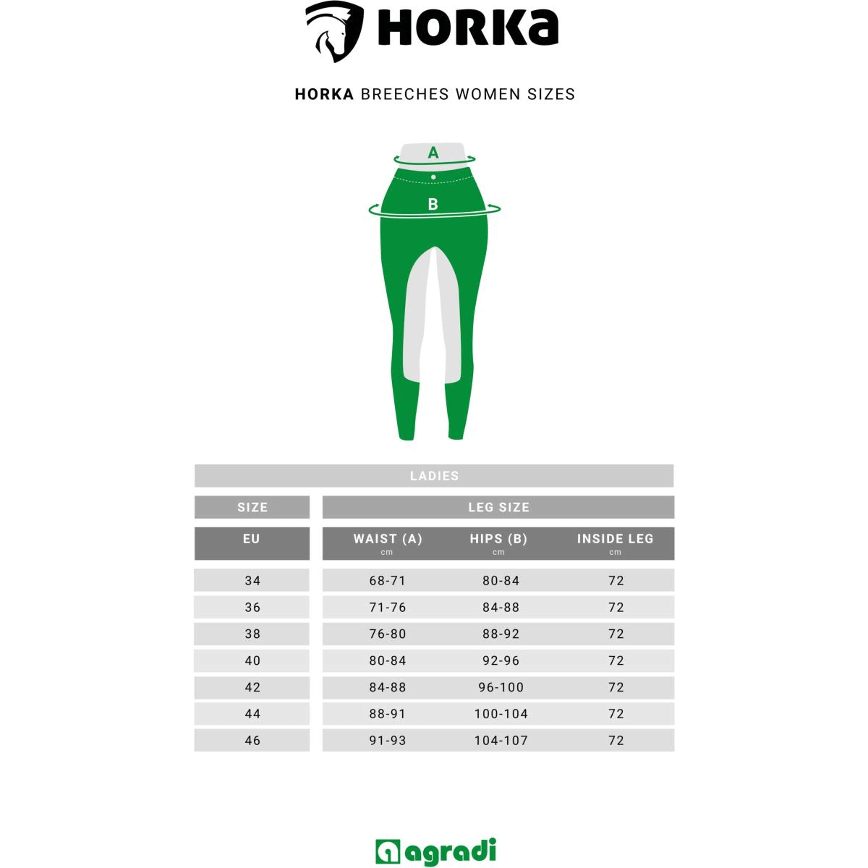 HORKA Pantalón de Equitación Annika Mujer Negro