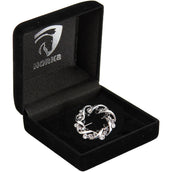 HORKA Alfiler de Plastrón Crown Negro/Plata