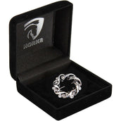 HORKA Alfiler de Plastrón Crown Negro/Plata