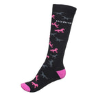 HORKA Calcetines de Equitación Horses Negro/Rosa