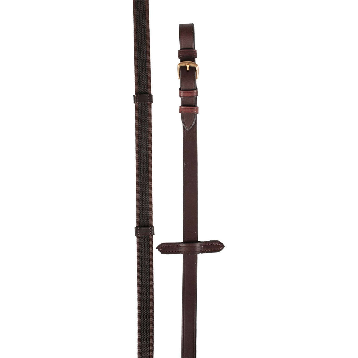 HORKA Riendas Anti-Slip Marron/Oro