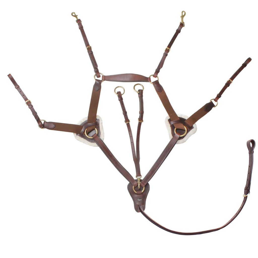 HORKA Arnés Frontal Marron/oro