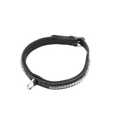 HORKA Collar para Perro Leer Clincher Negro/Plata
