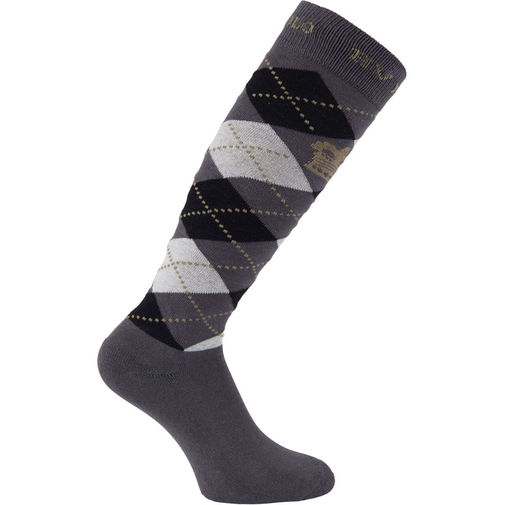 HV Polo Calcetines Argyle Carbon/Negro/Topo