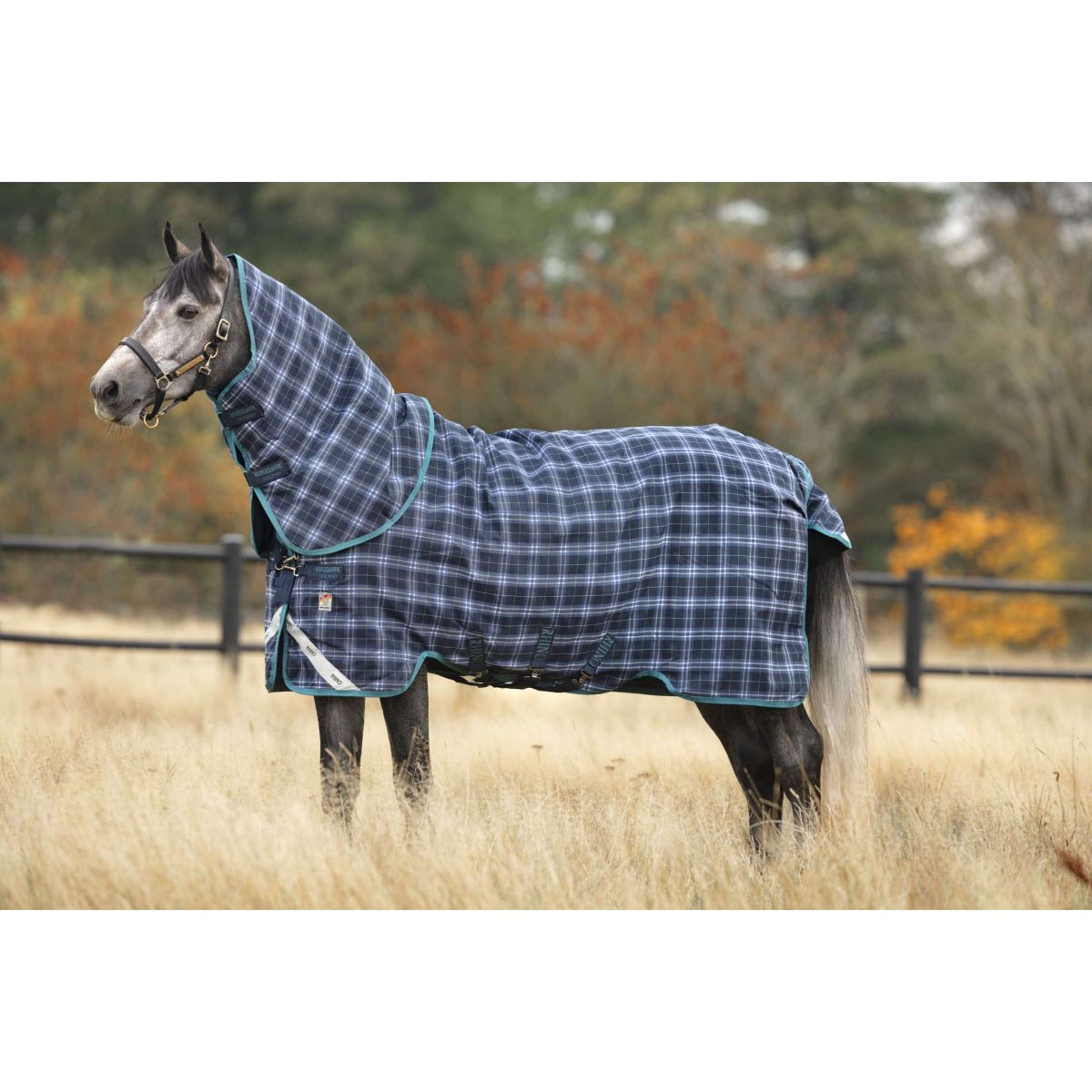 Rhino Plus Turnout Medium Varilayer 250g Navy Check Rhino Plus Turnout Medium Varilayer 250g Navy Check