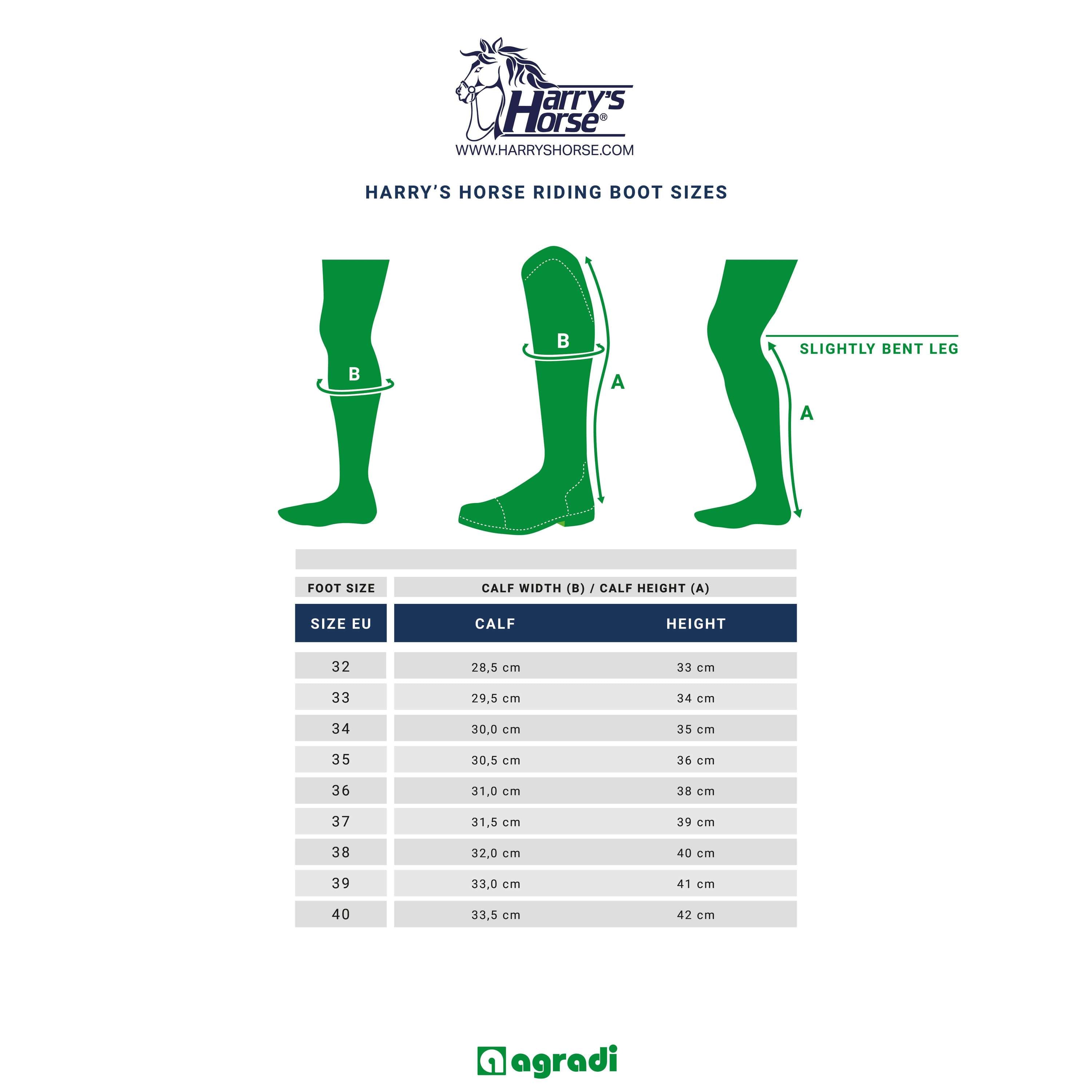 Harry's Horse Botas de Equitación Excalibur Junior Negro