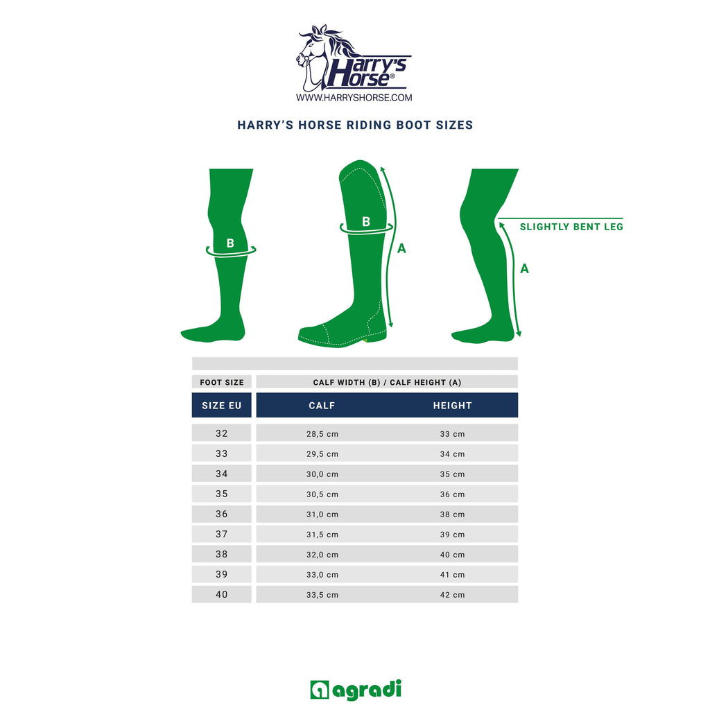 Harry's Horse Botas de Equitación Excalibur Junior Negro