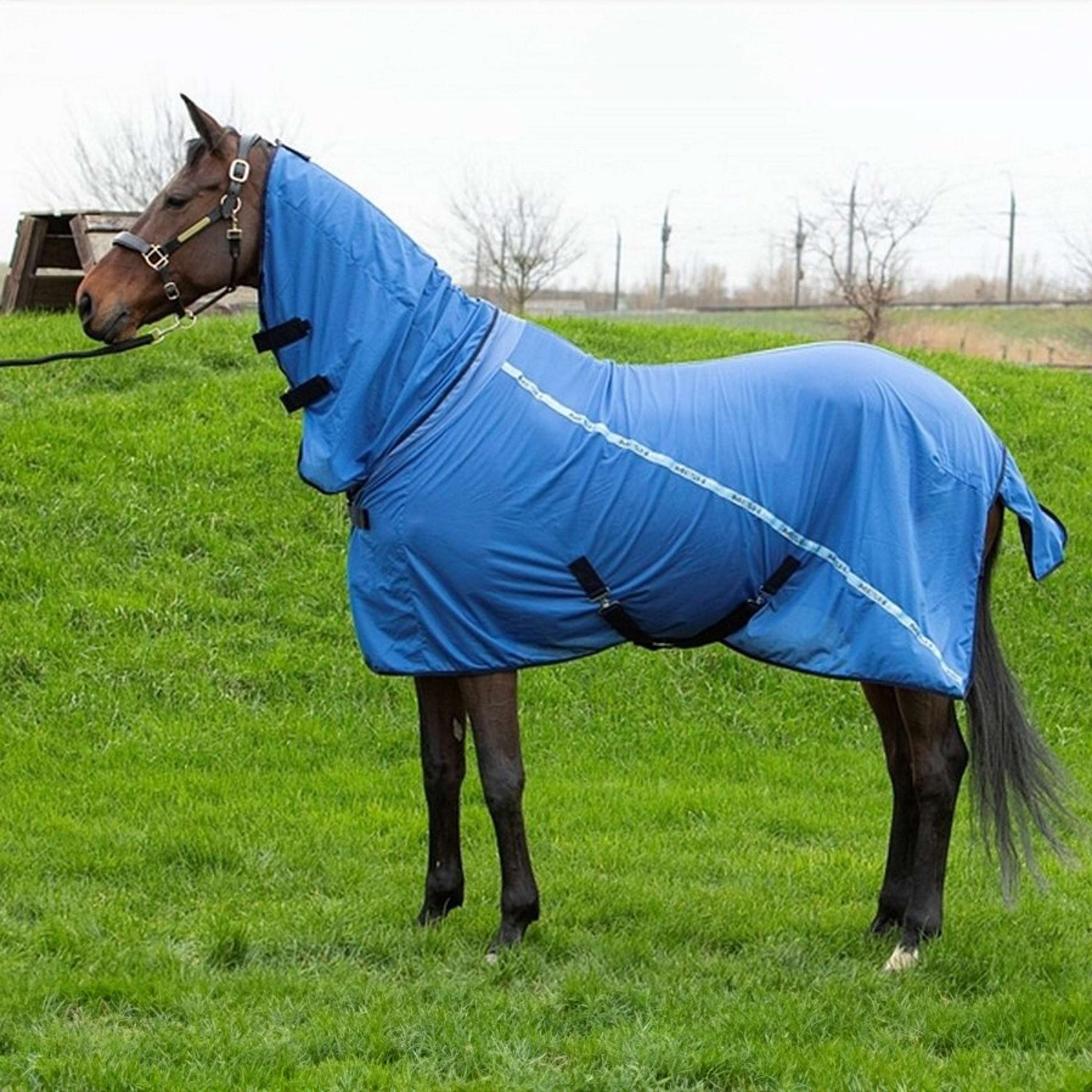 Harry's Horse Manta Antimoscas Mesh Pro Neck Azul Harry's Horse Manta Antimoscas Mesh Pro Neck Azul