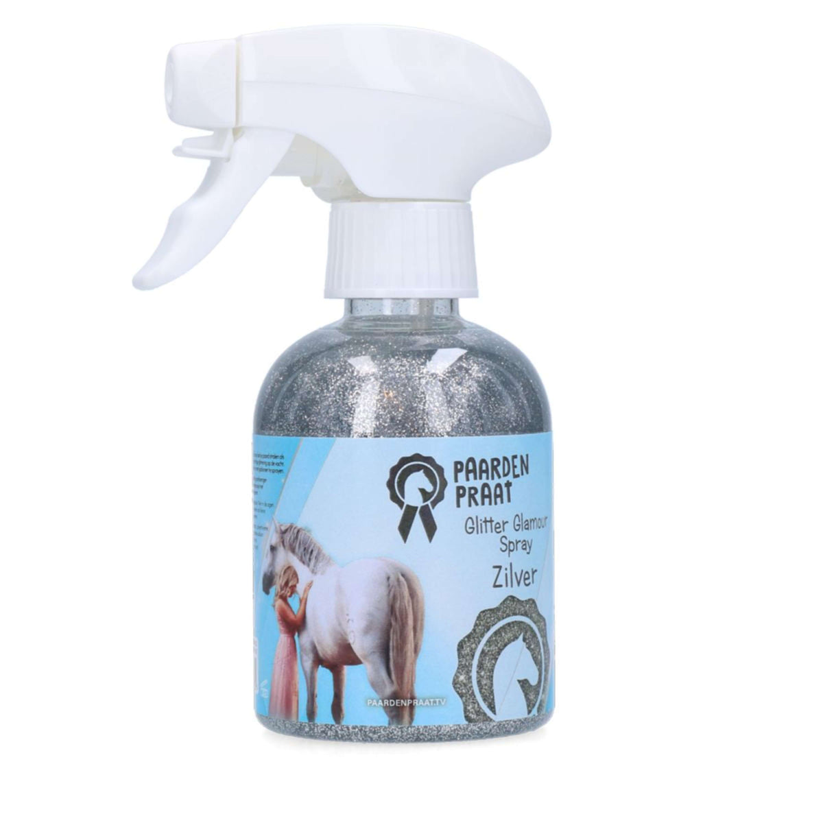 Paardenpraat Spray Glitter Glamour Plata