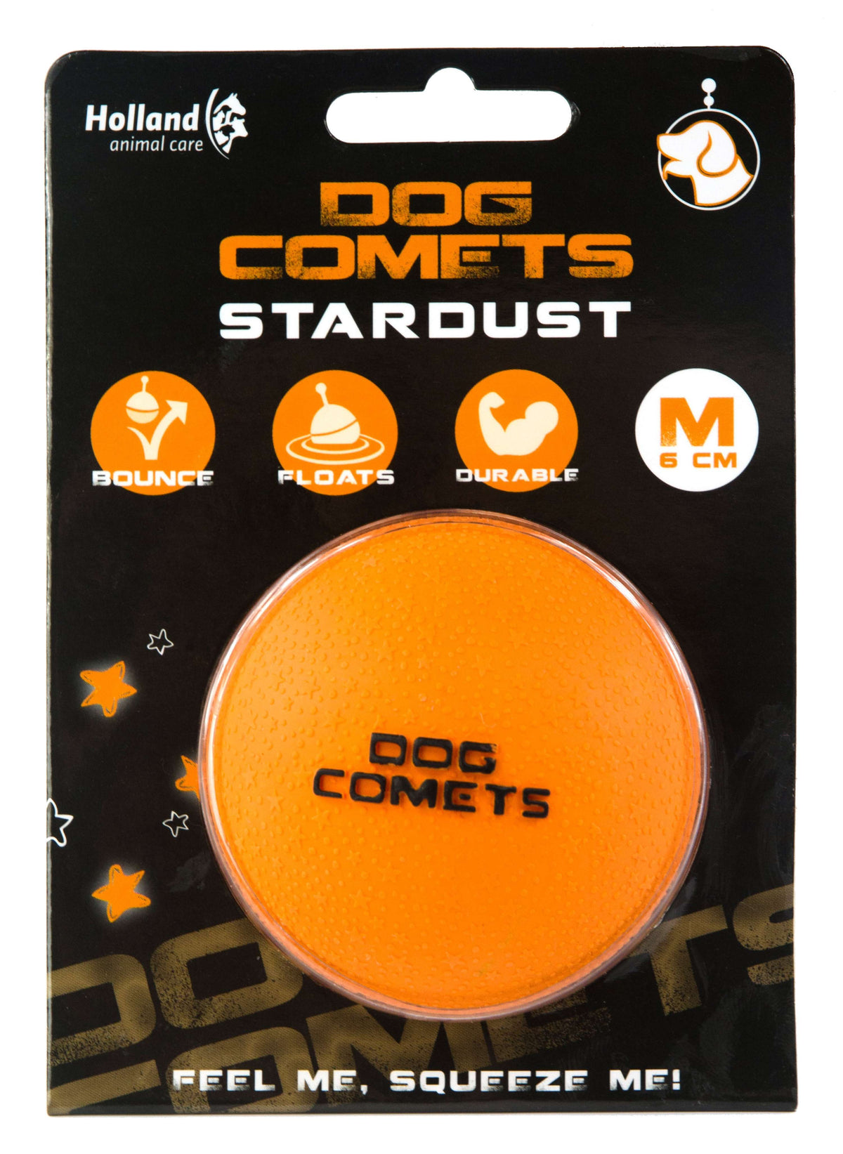 Dog Comets Pelota Stardust Naranja