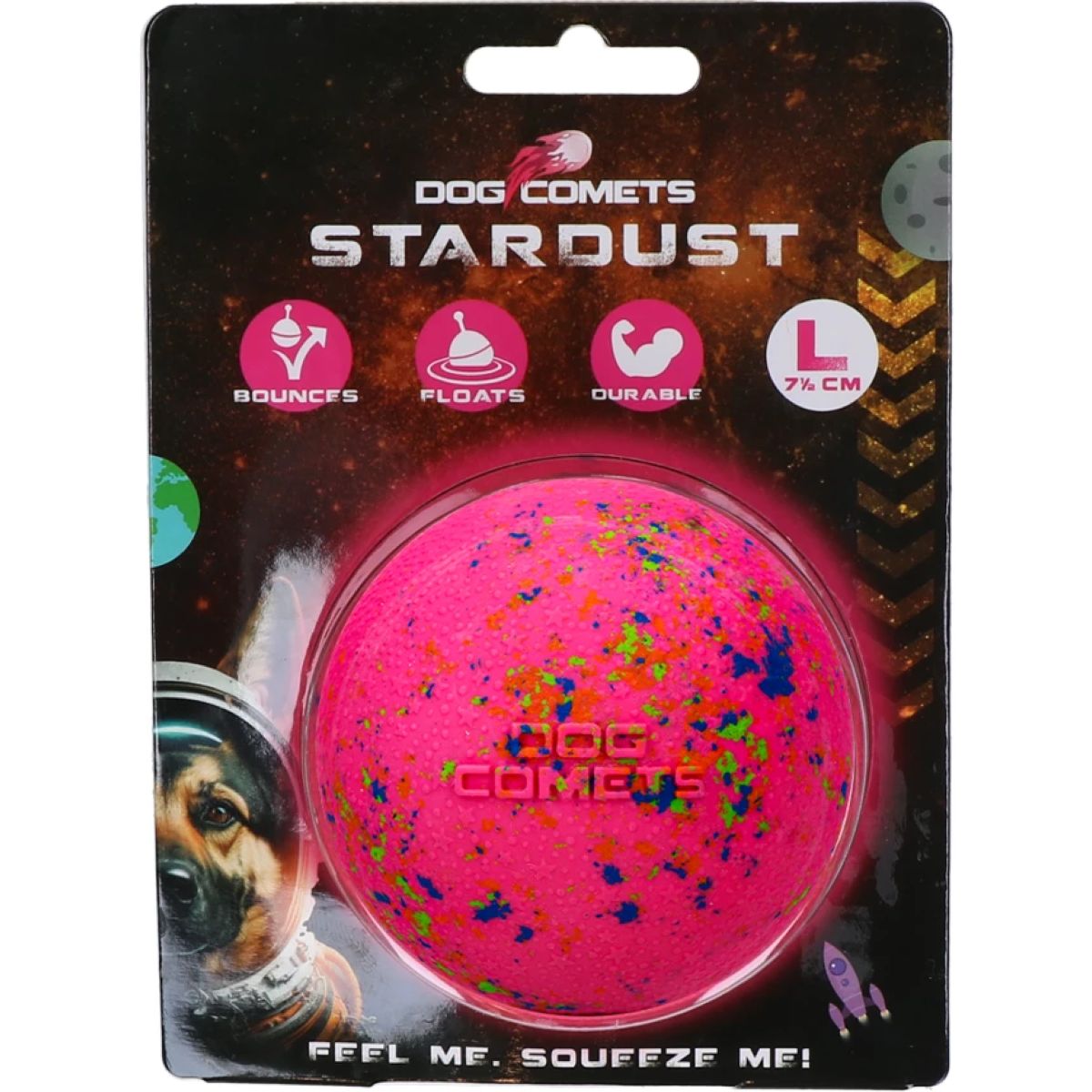 Dog Comets Pelota Stardust Rosa