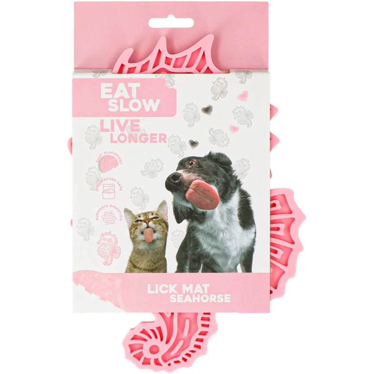 Eat Slow Live Longer Alfombra Lamedora Seahorse Rosa