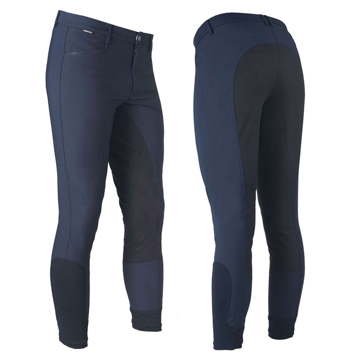 HORKA Pantalón de Equitación Modesto Hombres Azul