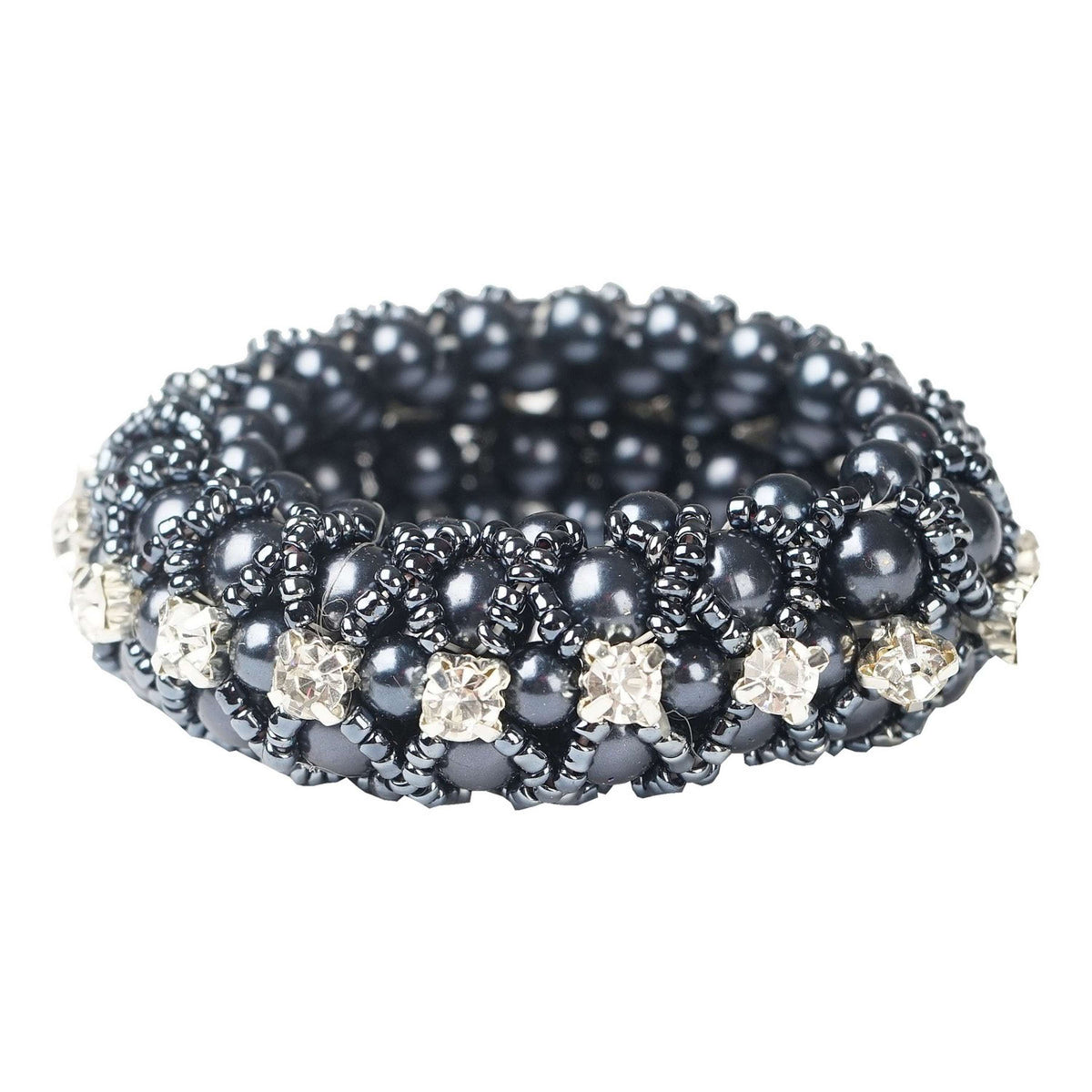 HORKA Cinta para el pelo Crystel Pearl Azul