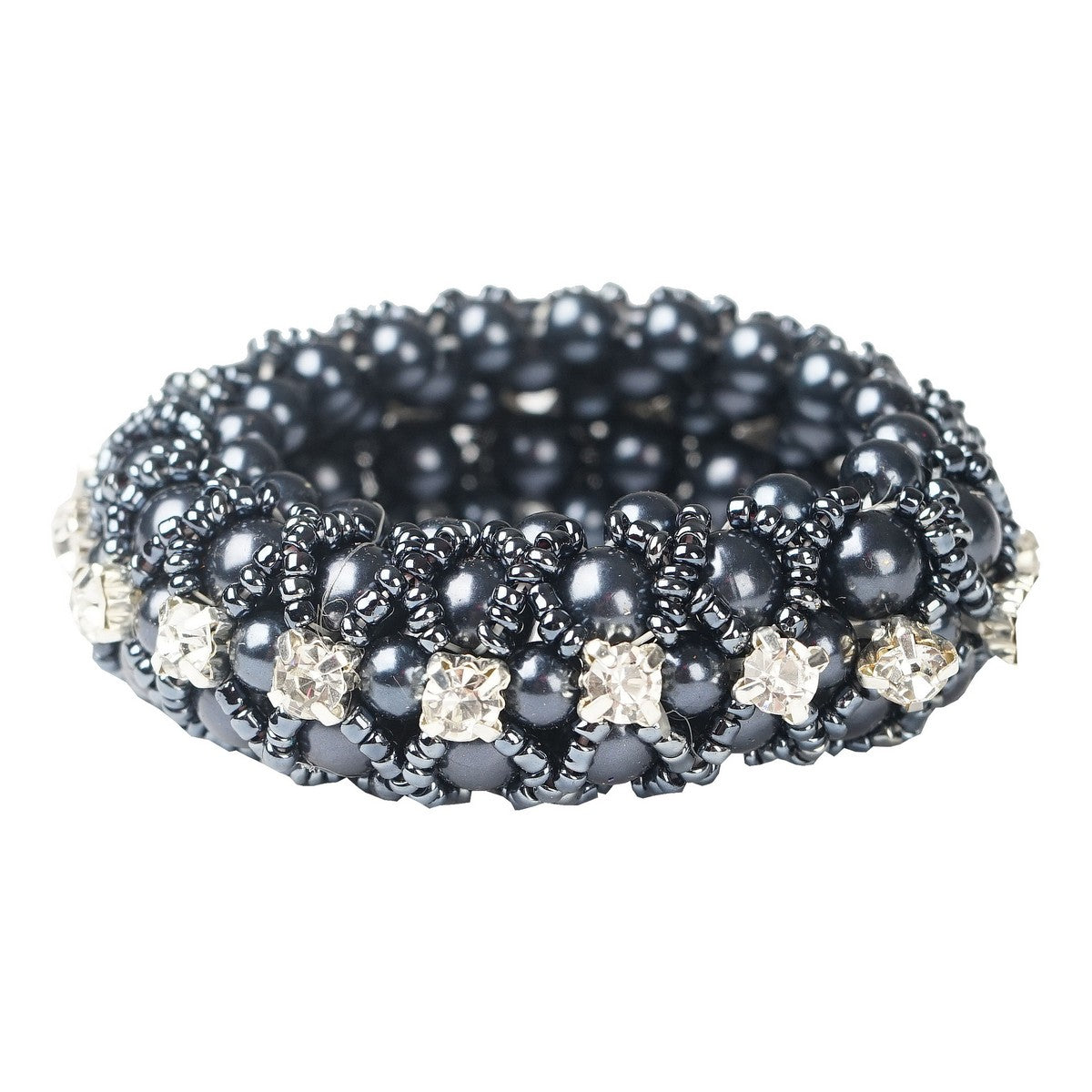 HORKA Cinta para el pelo Crystel Pearl Azul