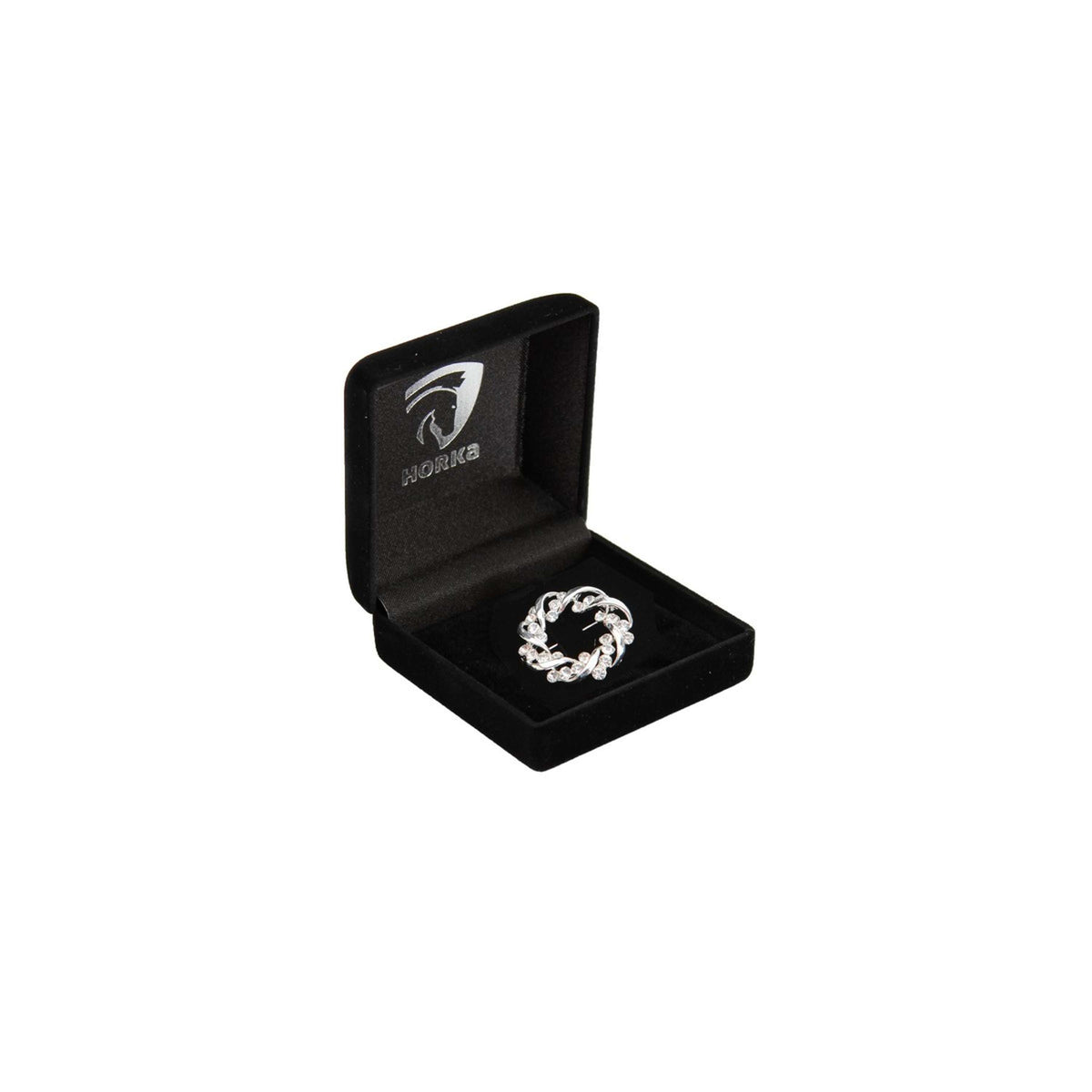 HORKA Alfiler de Plastrón Crown Plata
