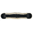 HORKA Cincha de doma Textil con Piel Negro