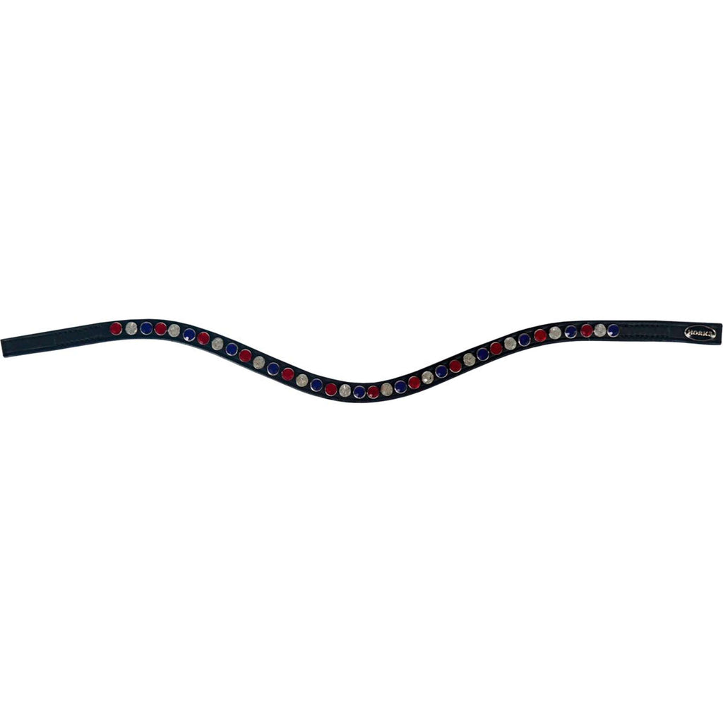 HORKA Frontal Colori Cuero Negro Rojo/Blanco/Azul