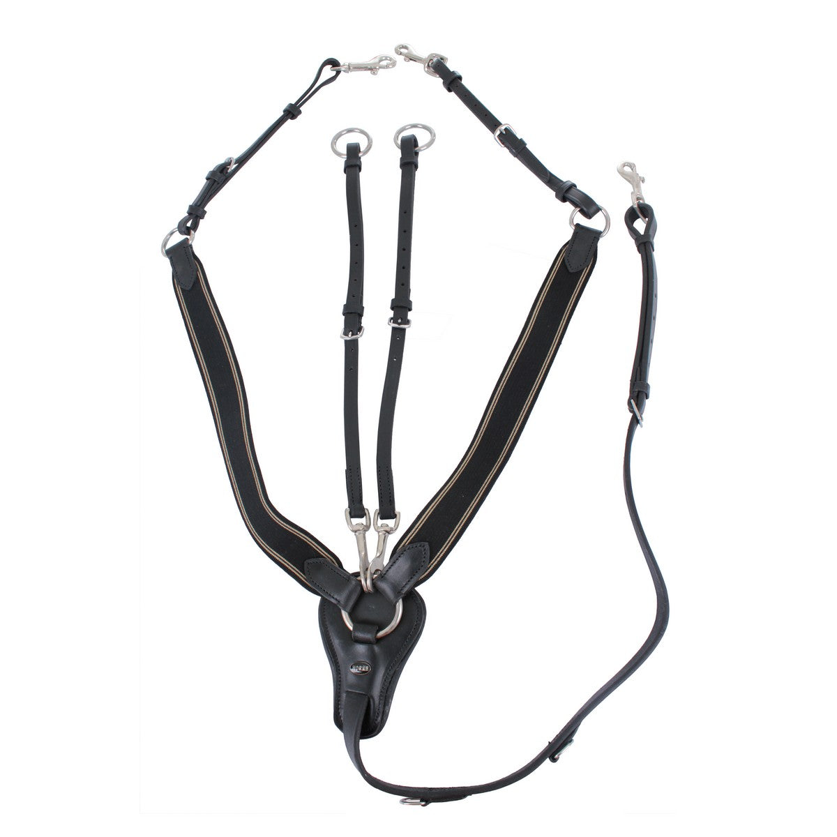 HORKA Arnés Frontal Elastisch Negro/Plata