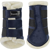 HORKA Protectores de piernas Equestrian Pro Velvet Azul