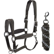 HORKA Juego de Cabestro Equestrian Pro Crystals & Pearls Granito