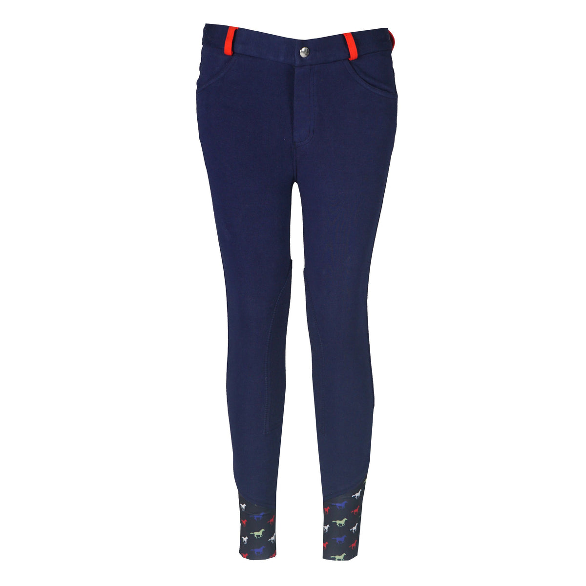 Red Horse Pantalón de Equitación Tiki Junior Slim Fit Azul