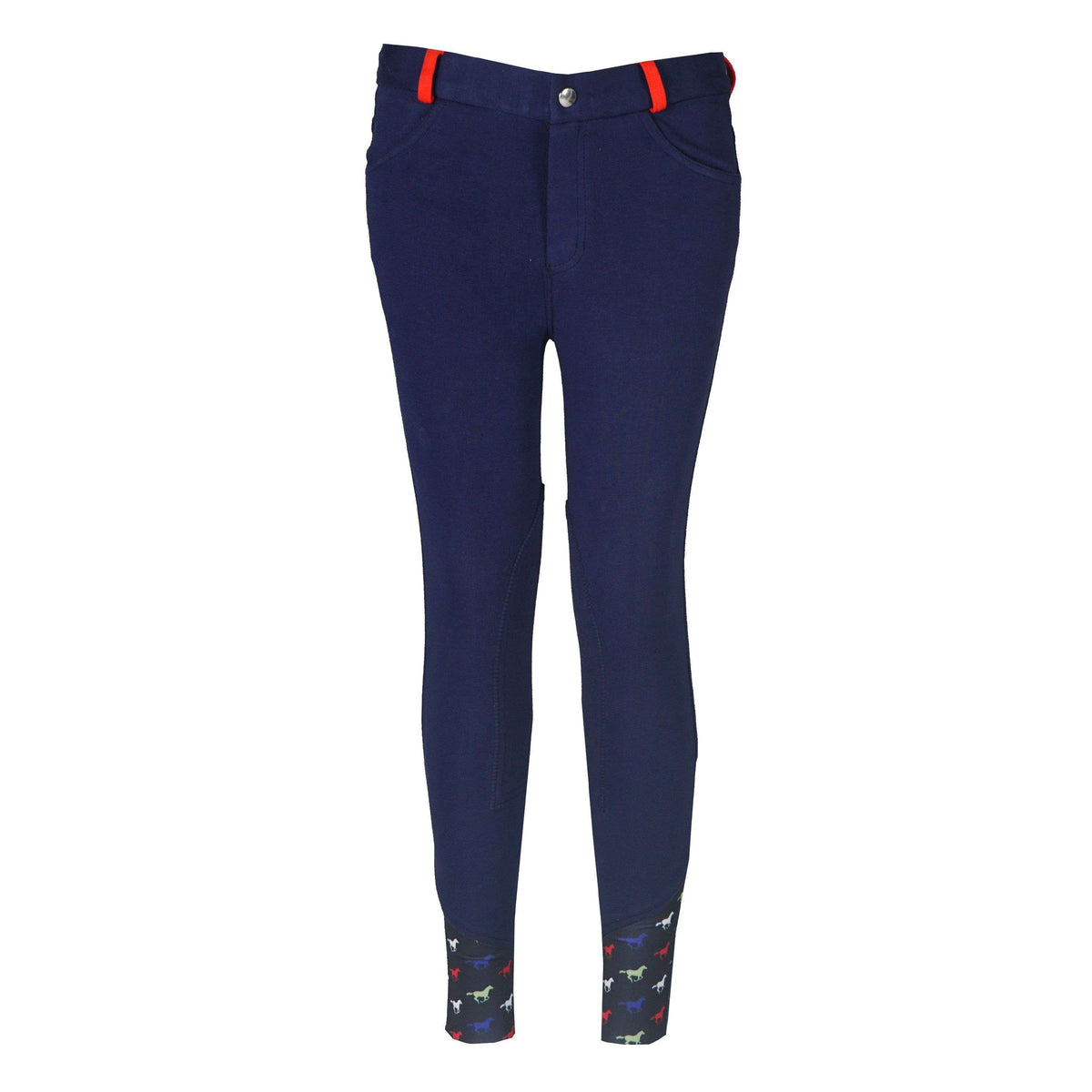 Red Horse Pantalón de Equitación Tiki Junior Slim Fit Azul