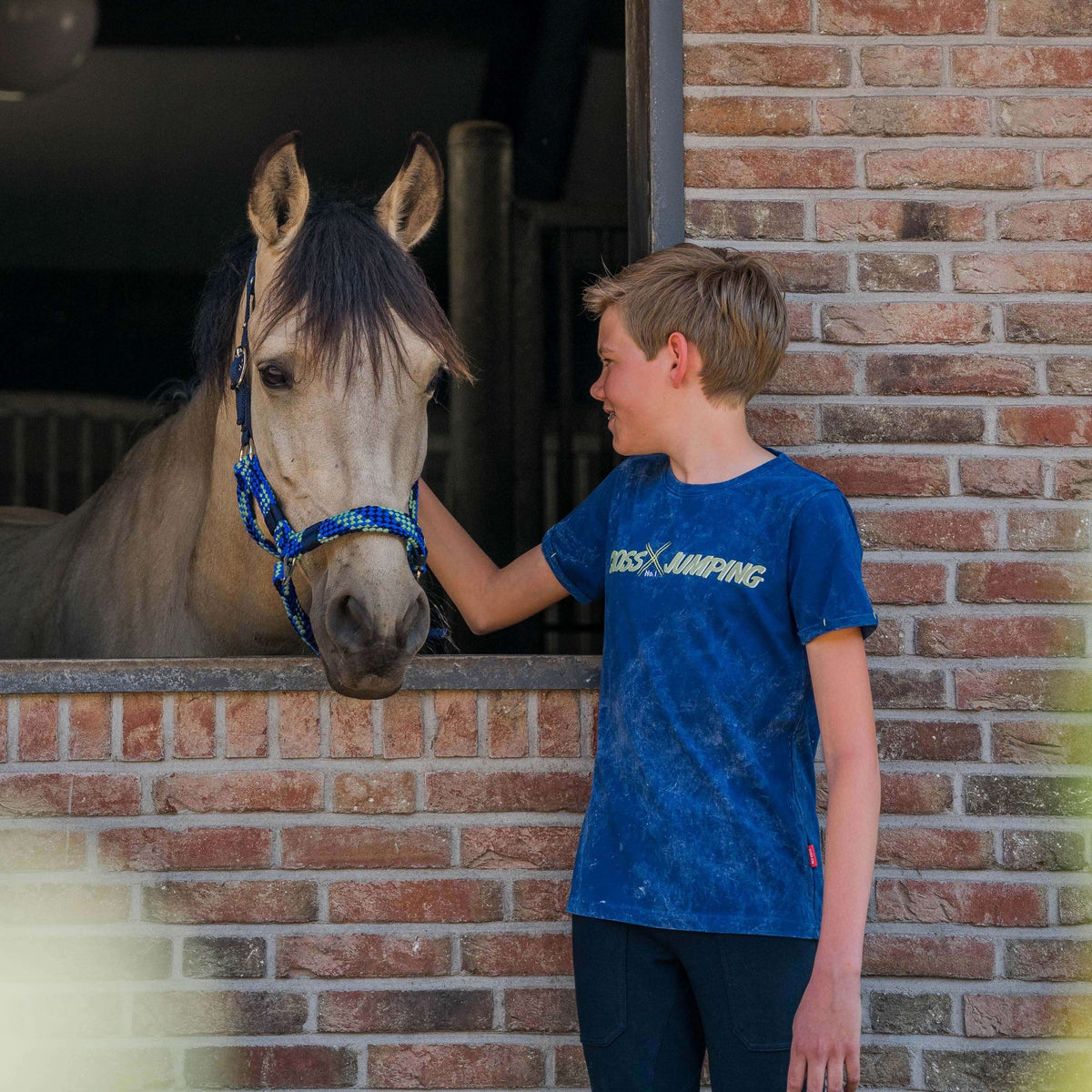 Red Horse T-Shirt Cooper Azul