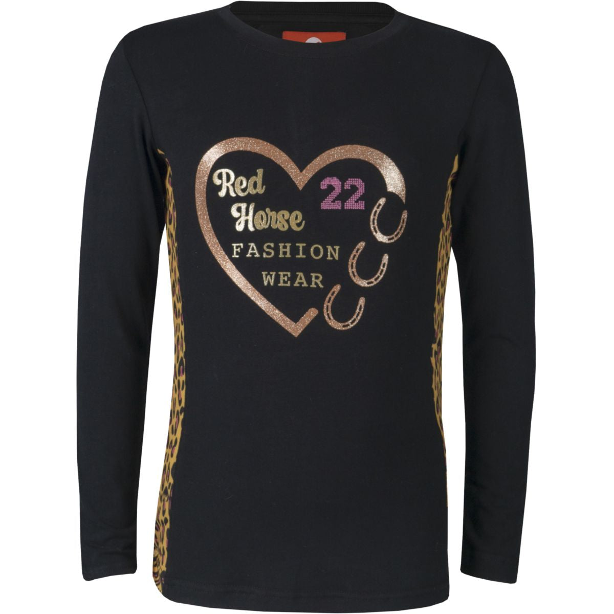 Red Horse T-Shirt Roar Negro