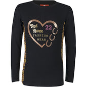 Red Horse T-Shirt Roar Negro