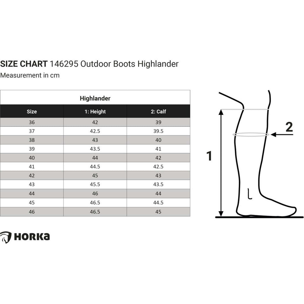 HORKA Botas de Exterior Highlander Lang Forest Green