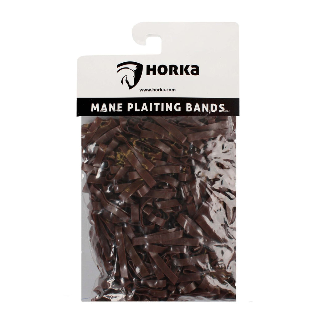 HORKA Bandas elásticas para trenzar Breed Marron