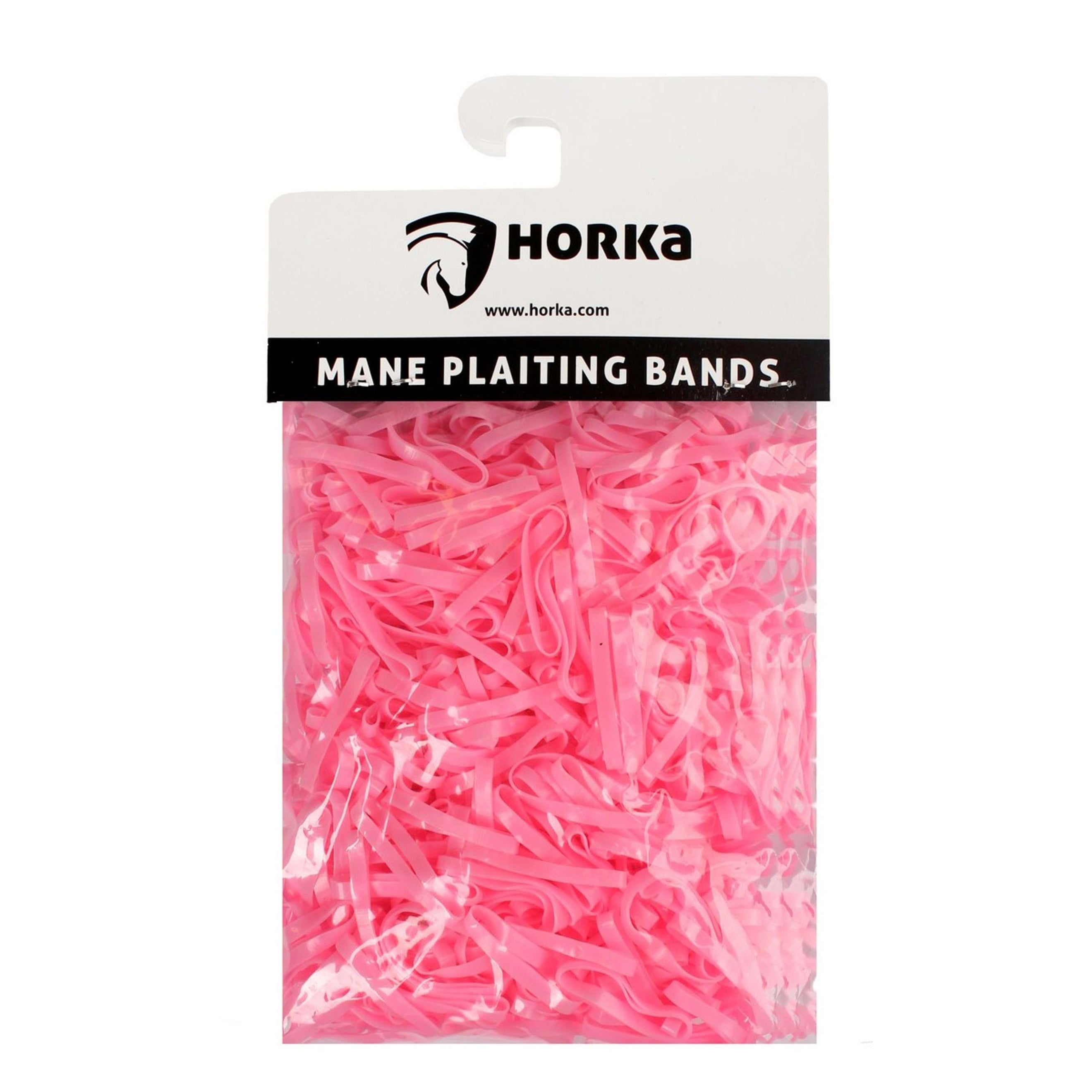 HORKA Gomas para Trenzar Anchas Rosa