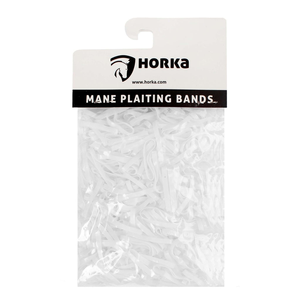 HORKA Bandas elásticas para trenzar Breed Blanco