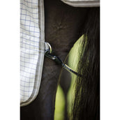 Amigo Summer Sheet Plus Azul marino a cuadros/Gris titanio/Plata