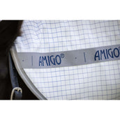 Amigo Summer Sheet Plus Azul marino a cuadros/Gris titanio/Plata