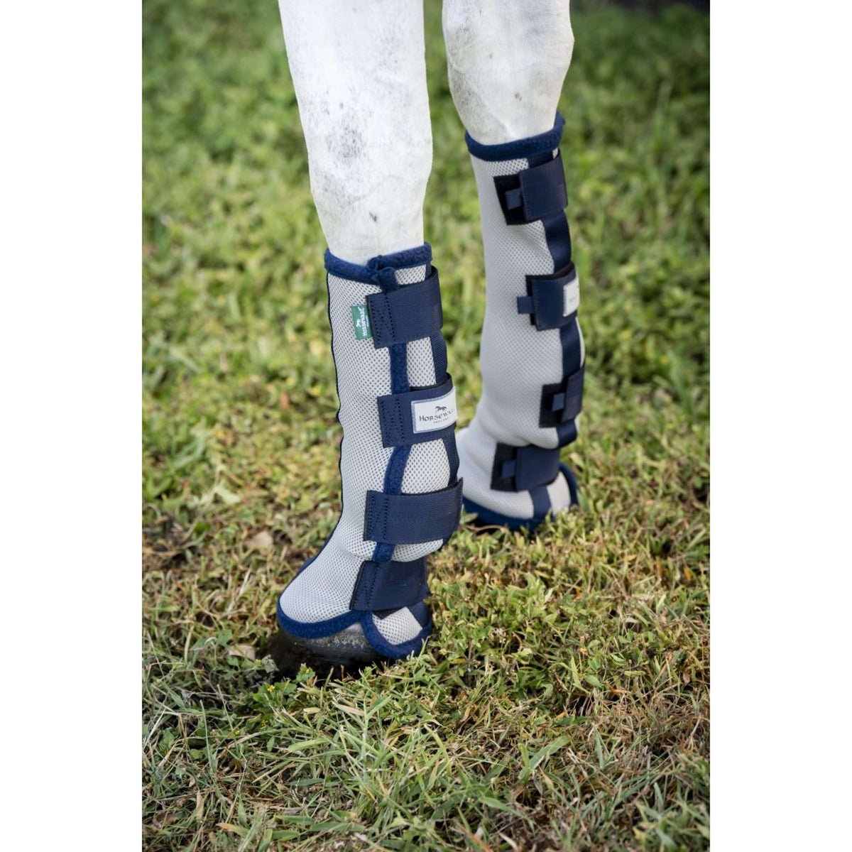 Horseware Fly Boots Set of 2 Plata/Azul marino